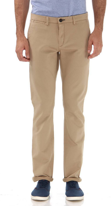 London Fog Slim Fit Men Beige Trousers