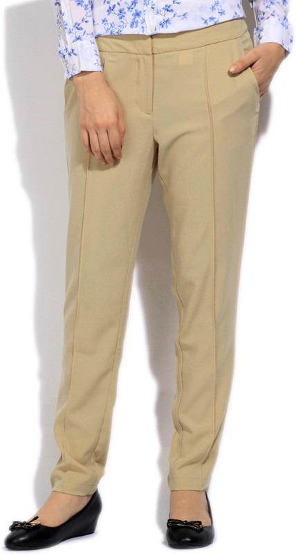 Arrow Regular Fit Women Brown Trousers