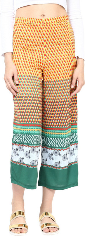 Fritzberg Regular Fit Women Green Trousers