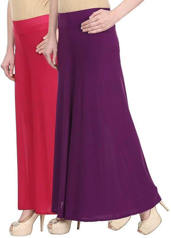 Christy World Regular Fit Women Pink, Purple Trousers