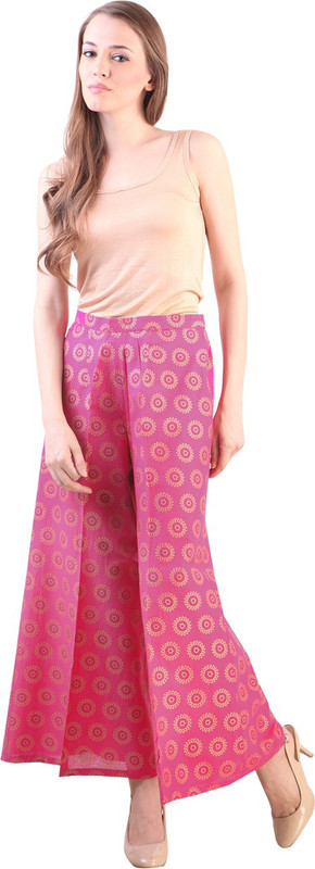 Libas Regular Fit Women Pink Trousers Libas Regular Fit Women Pink Trousers