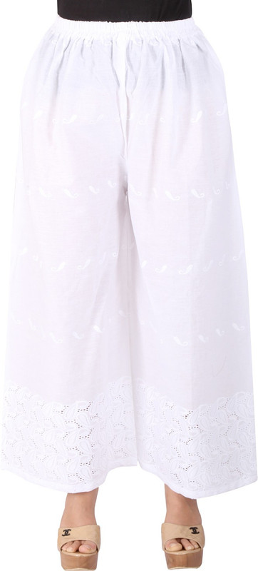 Ayesha Creations Regular Fit Women White Trousers