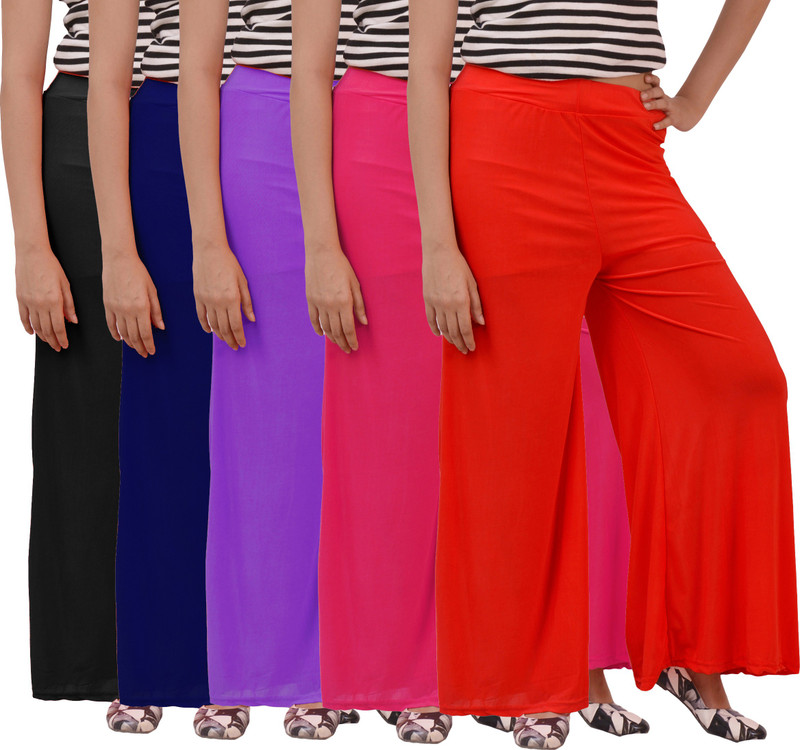 Ace Regular Fit Women Black, Red, White, Blue, Pink Trousers