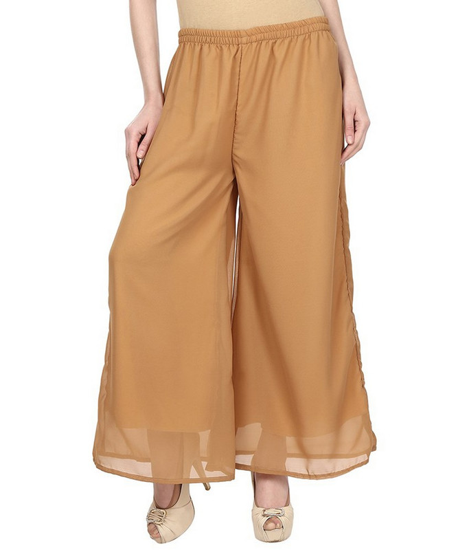 Sritika Regular Fit Women Yellow Trousers
