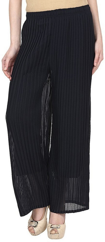 Sritika Regular Fit Women Black Trousers