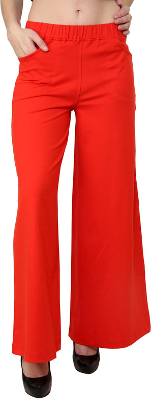 Finesse Ravishing Regular Fit Women Red Trousers