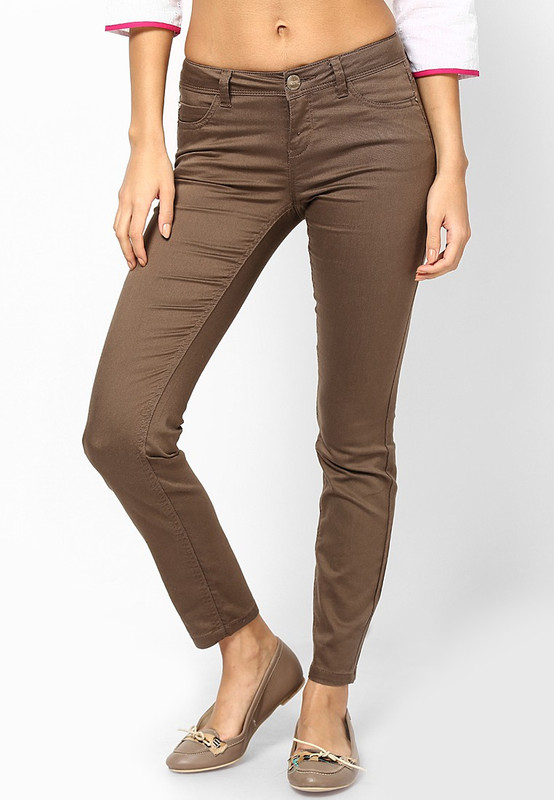 Only Slim Women Brown Jeans