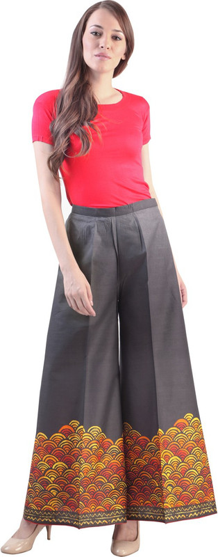 Libas Regular Fit Women Grey Trousers Libas Regular Fit Women Grey Trousers