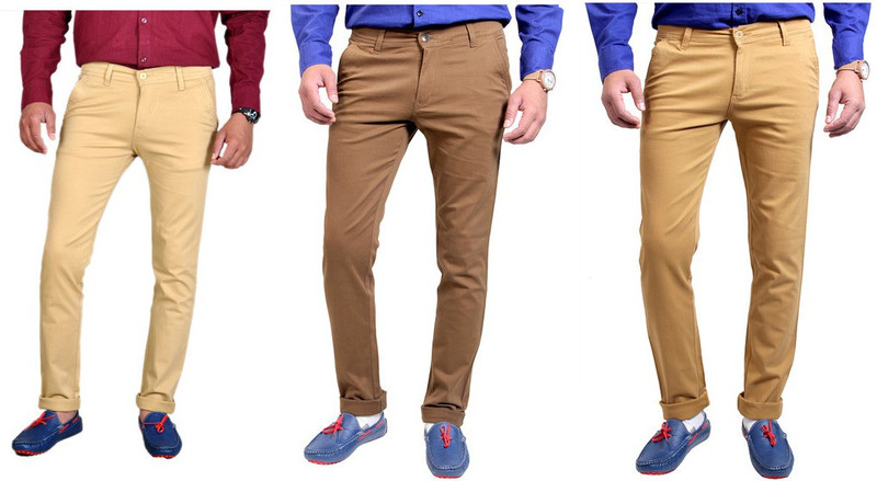Routeen Slim Fit Men Multicolor Trousers
