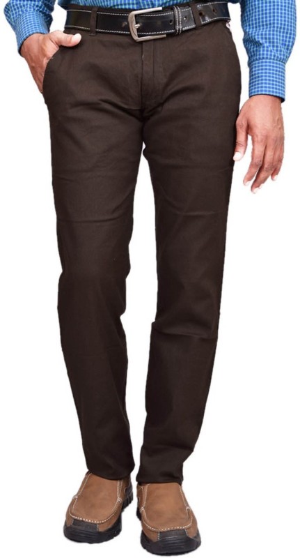 British Terminal Slim Fit Mens Brown Trousers RS.2999 (68.00% Off) - Flipkart