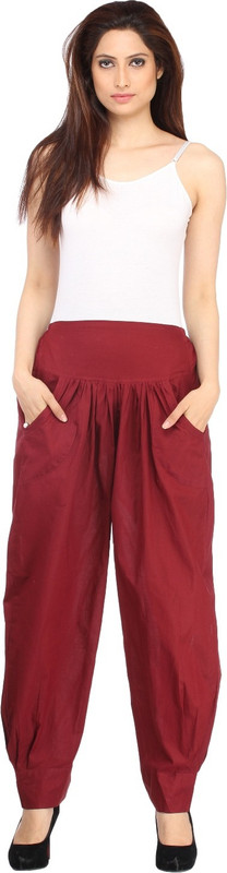Ankita Solid Cotton Blend Women Harem Pants