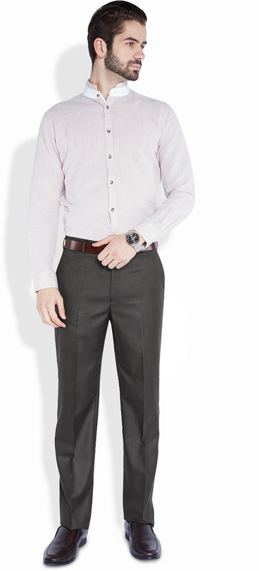 Park Avenue Slim Fit Men Brown Trousers