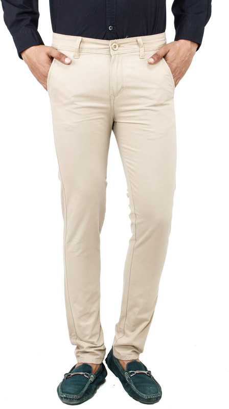 Uber Urban Rocky Slim Fit Men Silver Trousers