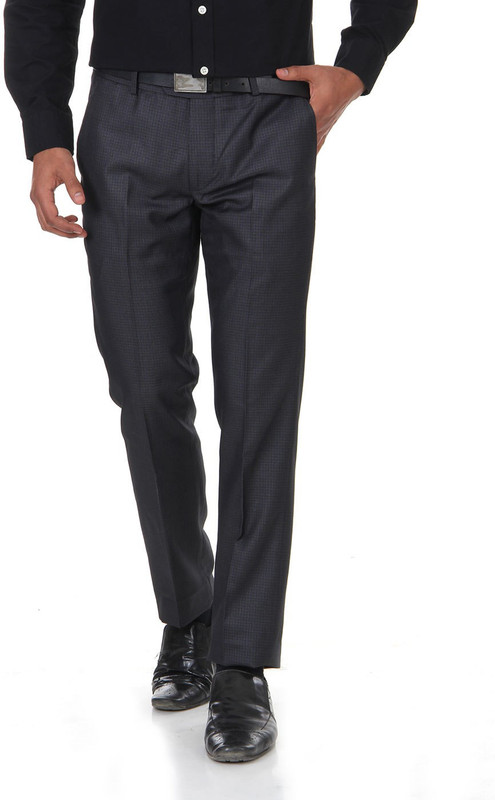 Shapes Slim Fit Men Dark Blue Trousers