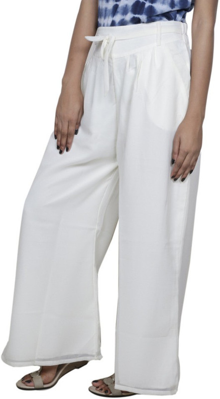 Tullis Regular Fit Women White Trousers
