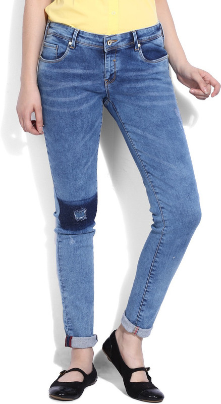 Allen Solly Regular Fit Women Blue Trousers