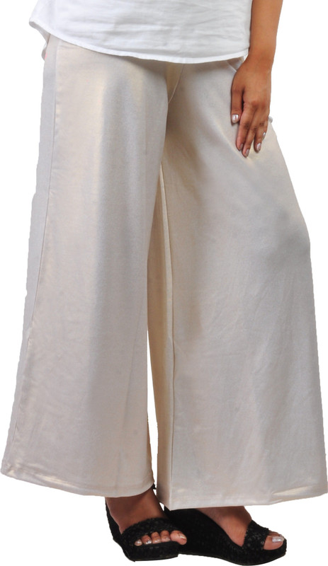 Comfort Lady Regular Fit Women White Trousers Comfort Lady Regular Fit Women White Trousers
