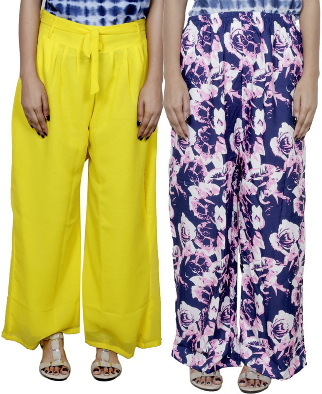 Tullis Regular Fit Women Yellow, Blue, Pink Trousers