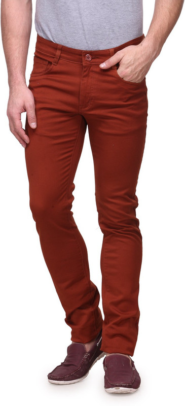 Fever Premium Lycra Slim Fit Men Gold Trousers Fever Premium Lycra Slim Fit Men Gold Trousers