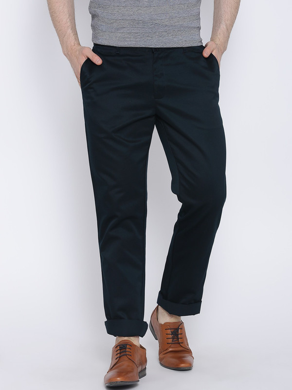 Blackberrys Slim Fit Men's Dark Blue Trousers