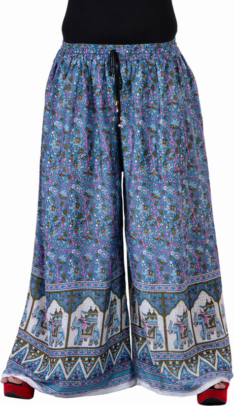 Soundarya Palazzo Regular Fit Women Blue Trousers