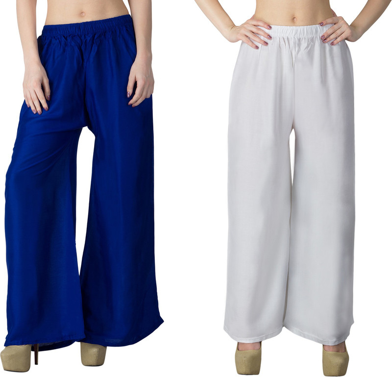 Smexy Regular Fit Women Blue, White Trousers