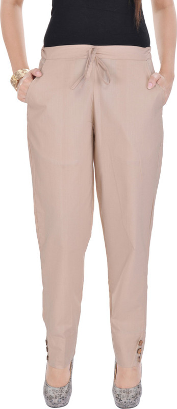Padma Regular Fit Women Beige Trousers