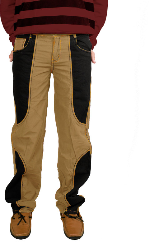 Uber Urban Bonded Regular Fit Men Beige Trousers