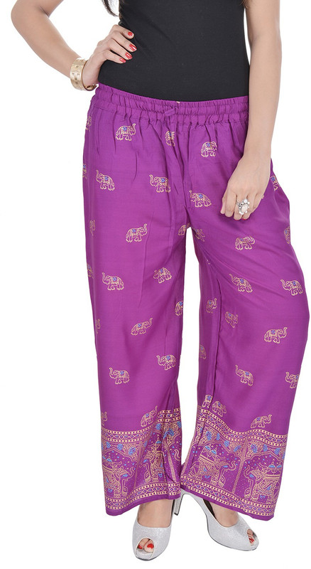 Soundarya Regular Fit Women Purple Trousers Soundarya Regular Fit Women Purple Trousers