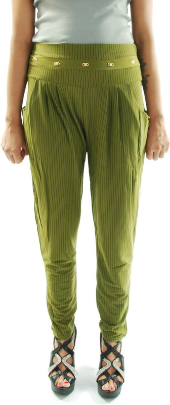 Amohaa Striped Polycotton Women Harem Pants
