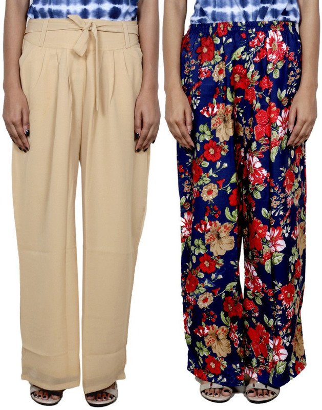 Tullis Regular Fit Women Beige, Blue, Red Trousers