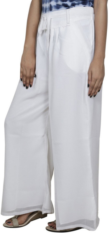 Tullis Flared Women White, White Trousers