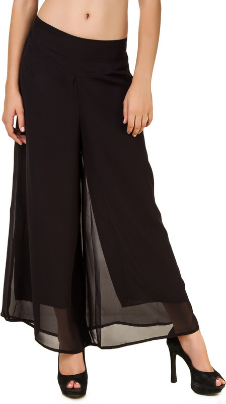 Chik Fab Regular Fit Women Black Trousers