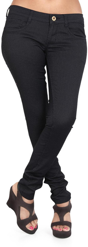 Prankster Designer Skinny Fit Women Blue Trousers