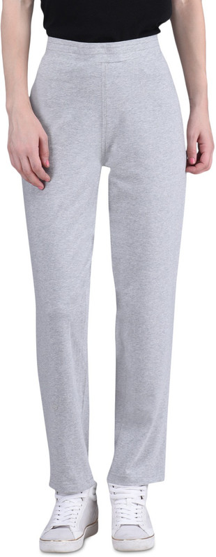 Finesse Regular Fit Women Grey Trousers