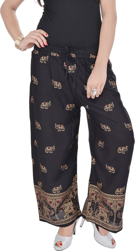 Soundarya Regular Fit Women Black Trousers