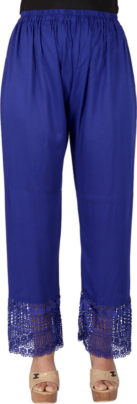 Ayesha Creations Regular Fit Women Blue Trousers Ayesha Creations Regular Fit Women Blue Trousers