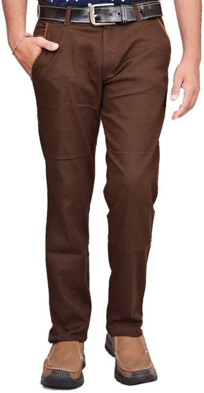 British Terminal Slim Fit Mens Linen Brown Trousers RS.2999 (68.00% Off) - Flipkart