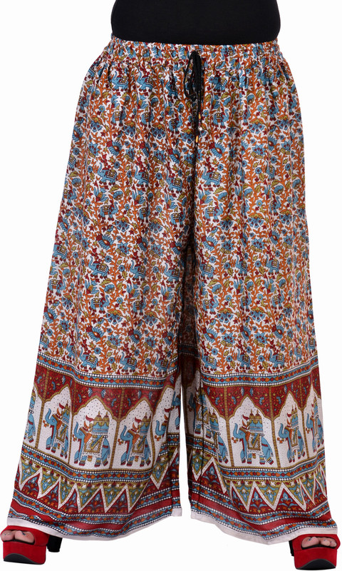 Soundarya Palazzo Relaxed Women Multicolor Trousers