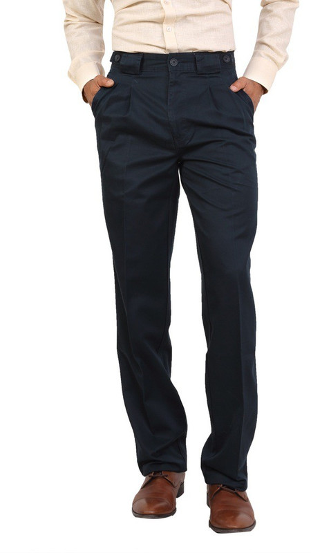Bottoms Regular Fit Men Blue Trousers