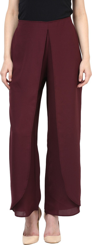 Rare Regular Fit Women Maroon Trousers