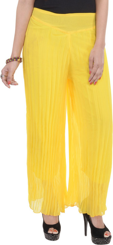 Soundarya Regular Fit Women Yellow Trousers
