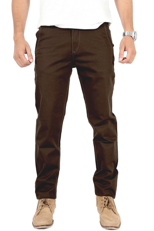 Uber Urban Regular Fit Men Brown Trousers
