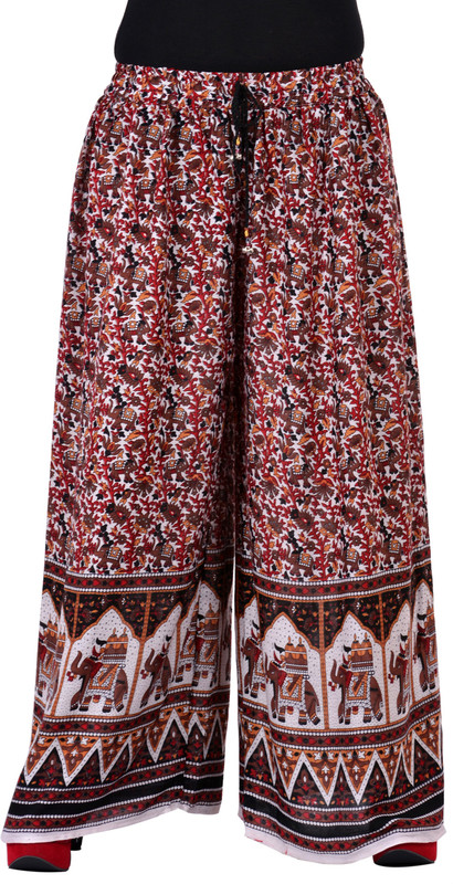 Soundarya Palazzo Regular Fit Women Red Trousers