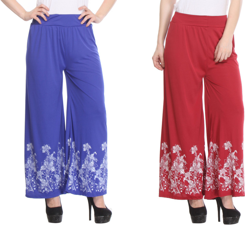 Smexy Regular Fit Women Blue, Maroon Trousers