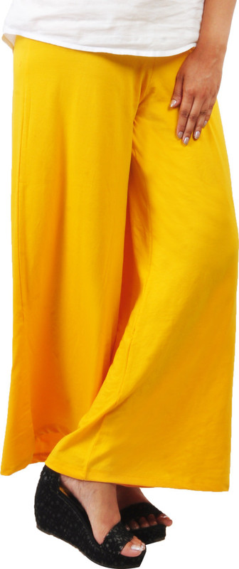 Comfort Lady Regular Fit Women Yellow Trousers Comfort Lady Regular Fit Women Yellow Trousers