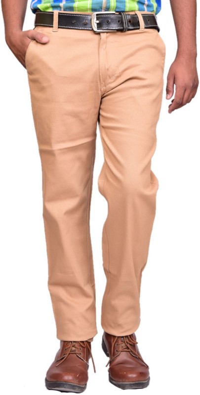 British Terminal Slim Fit Men Cream Trousers RS.780 (73.00% Off) - Flipkart