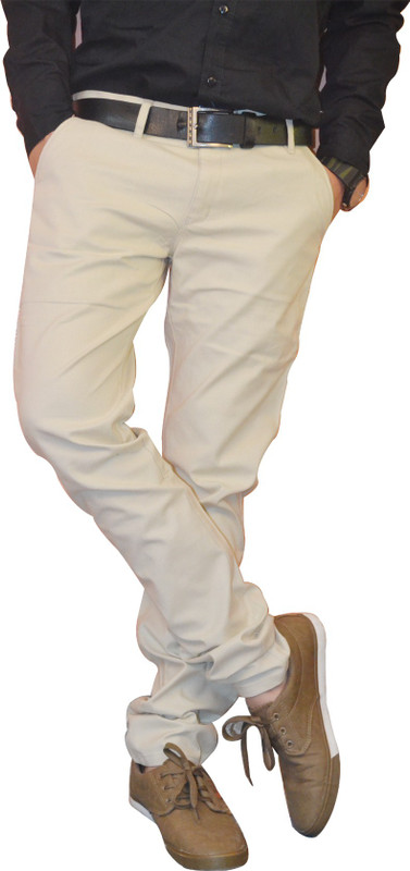 Nation Polo Club Slim Fit Men Beige Trousers