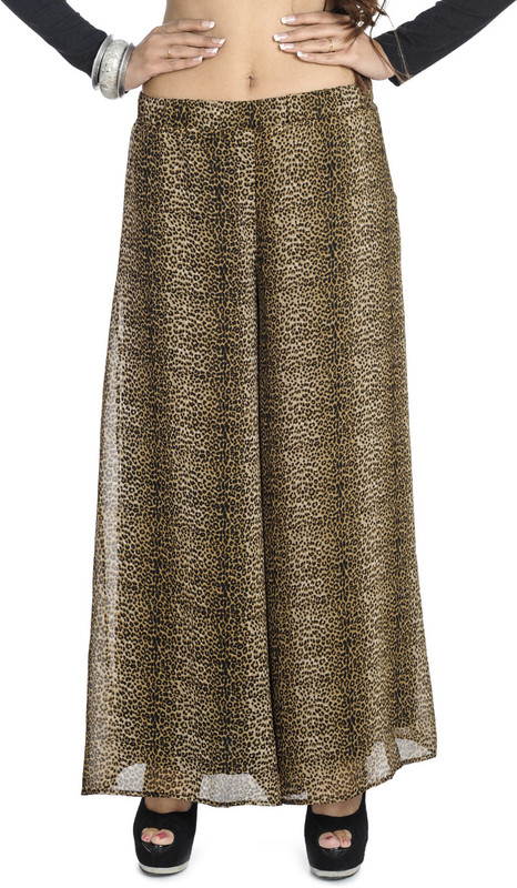 regular fit palazzo pants