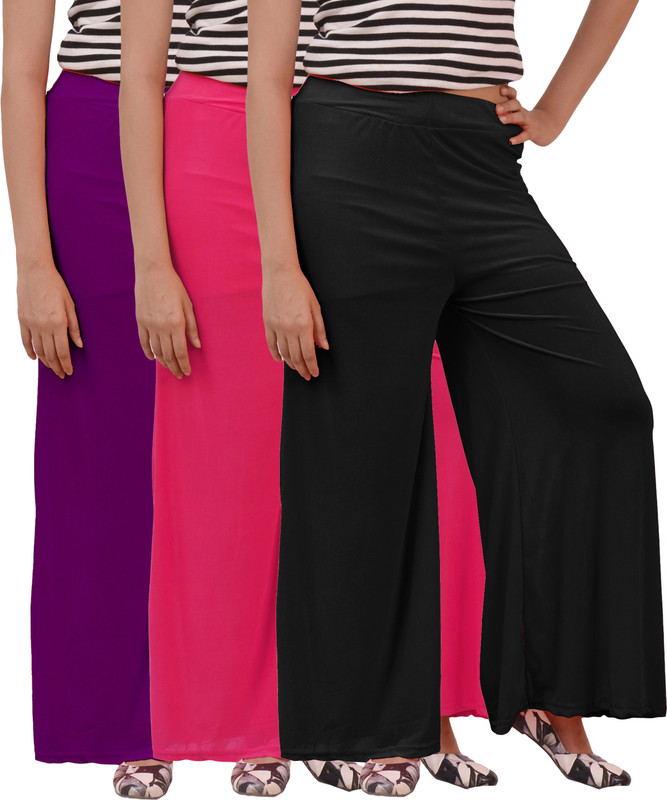 carrol Regular Fit Women Purple, Pink, Black Trousers